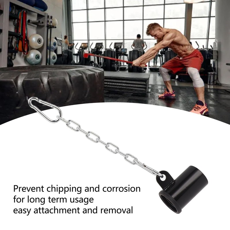 Topyond T-Bar Row Platform with Chain, Carabiner Hook and Handle