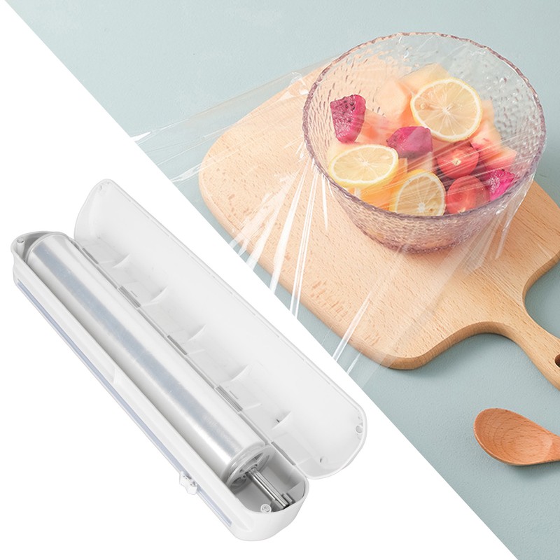 Plastic Wrap Cutter Magnetic Storage Wall Hanging Refrigerator Reusable Cling