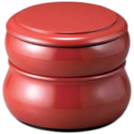 J-kitchens Sushi Plate (Sushi Tub, Chirashi Sushi Tub), Suikan Chirashi, Vermilion (Inner Black), Made in Japan