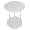 Clear Acrylic Plant Stand Round Top Corner Holder Planter Flower