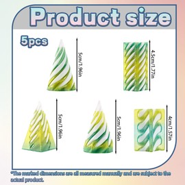 5Pcs Spiral Cone Fidget Toy, Fidget Toys Spiral Cone Fidget Toy, Fidget Toys Impossible Cone 3d Printed Spiral Cone, Desktop Mini Vortex Cones Sculpture