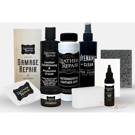 Luxury Leather Repair Automotive Damage Leather Repair Kit Compatible with Ford Mercury Lincoln Leather Interiors – Repairs Holes, TEARS, Cracks, and CREASES (Beyond Blue, 16oz)