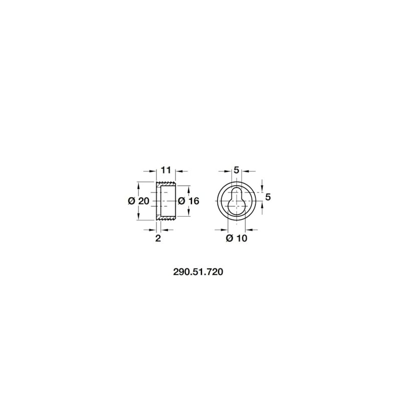 Häfele Wardrobe Hooks White Plastic 20 mm Pack of 4