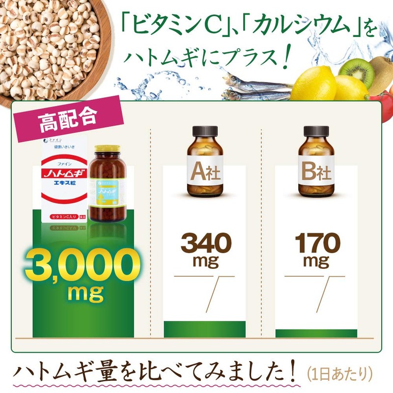 Fine Dove Barley Extract, 680 Capsules, Vitamin C, Vitamin B1,