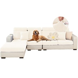 2024 New Wear-Resistant Universal Sofa Cover, Stretch Magic Couch Cushion Slipcovers, Anti-Slip Furniture Protector for Dogs Pets Living Room