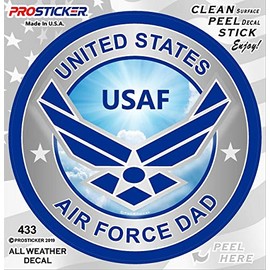 ProSticker 433V (One) United States Air Force Dad USAF Decal (4")