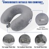 SAIREIDER Travel Pillows for Sleeping Airplane 100% Pure Memory Foam