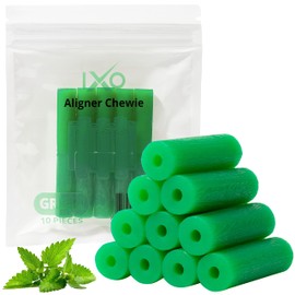 IXO Invisalign Chewies for Invisalign Aligners - Resealable Bag - Mint Scented - 10 Pack