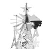 Christmas Tree Carousel Spinning Candle Holder Stainless Steel Rotary Tree