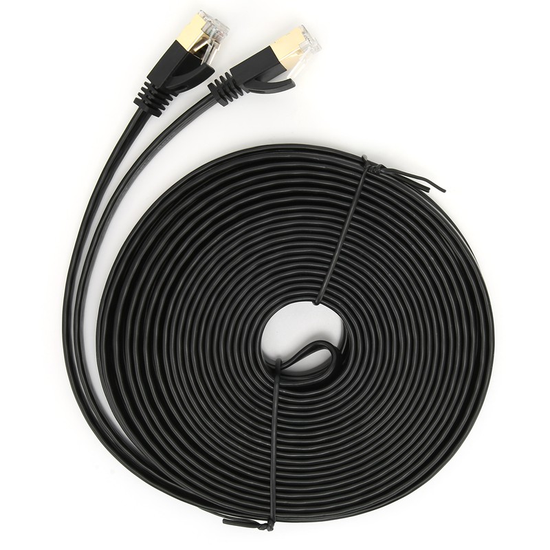 Network Cable 10 Gigabit Double Shielded CAT7 8‑Core Twisted Pair