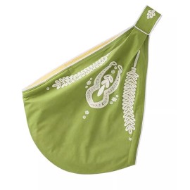 Serena and Lily Baby sling Green Embroidered Boho Scandinavian Large