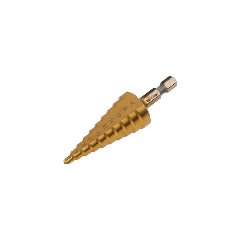 Blue Spot Tools 32052 HSS Step Drill (1/4" Hex Shank)