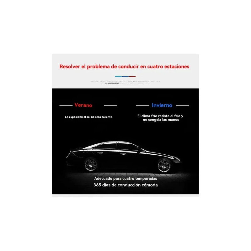 Funda Cubre Volante Deportivo Protector Antiderrapante Auto