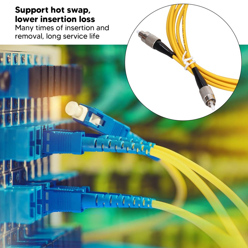 5PCS Optical Fiber Extension Cable UPC/FC to UPC/FC Halogen Free