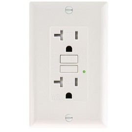 Wengart GFCI Outlet 20A,125VAC,1pack,Tamper Resistant&Weather Resistant,Meet UL2018,Self-Protection Function,Used in Bathrooms,Kitchens,Garages,Basements