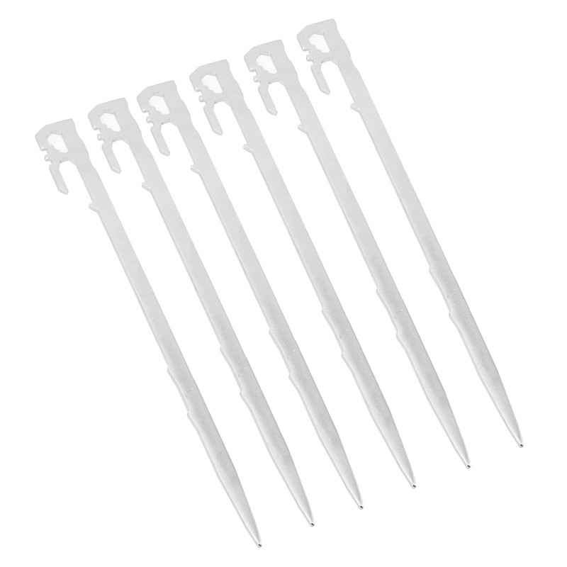 6pcs 420 Stainless Steel Canopy Tent Stakes Thickened High Hardness