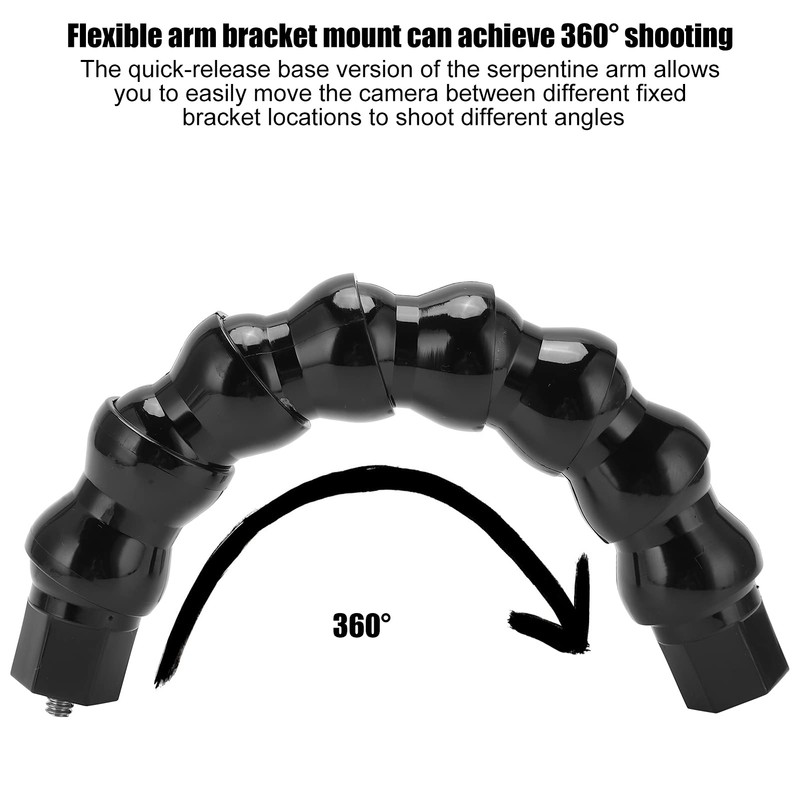 Flexible Monopod Gooseneck Jaws Mount with 8 Sections for Universal