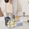 Yomjarl Coffee Bar Station Organizer,Clear Plastic Coffee Bar Accessories Bin