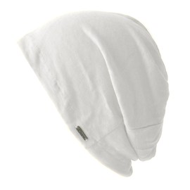 CHARM Linen Beanie Summer Hat – Women's Made of Japan Hat Knitted Thin Lightweight, White