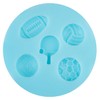 Sports Balls Fondant Molds Volleyball Basketball Silicone Mold