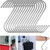 20PCS Steel S Shape Hooks Kitchen Hanger Rack Clothes Hanging