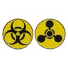 Radiation Hazard Identification Enamel Pin Yellow Metal Badge Brooch As