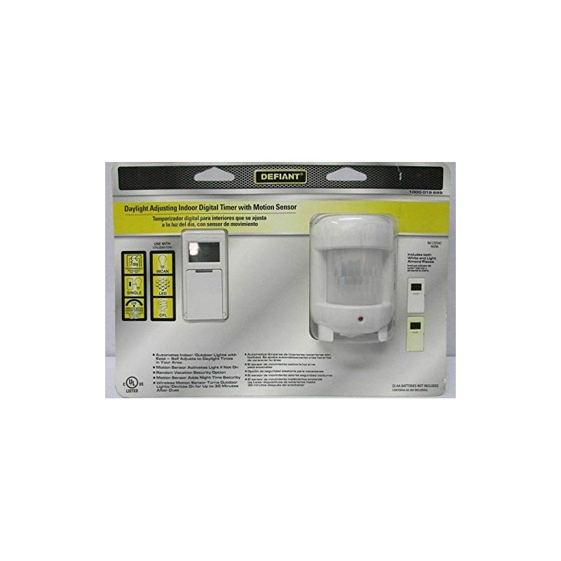 Defiant SunSmart 8 Amp In-Wall Digital Timer-49820