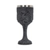 Nemesis Now Black Dragon Goblet, Resin with Stainless Steel Insert,
