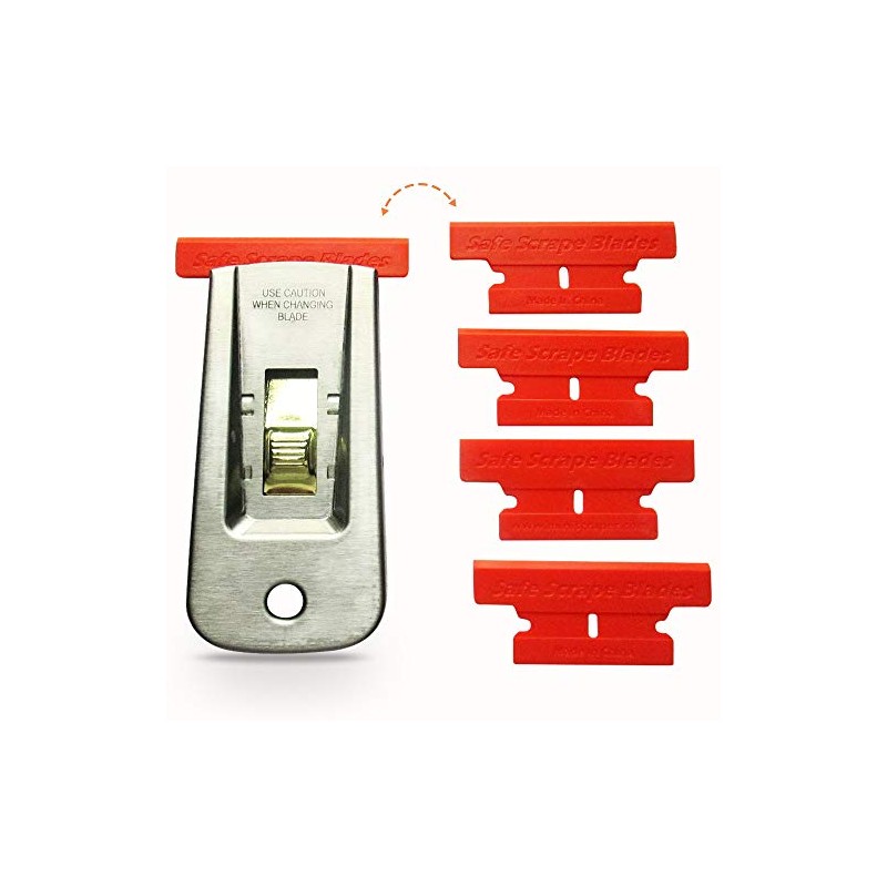 MINISCRAPER® Plastic Razor Blades,T-2 Blade 50% Wider 20 Pack