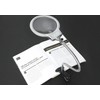 Lupenleuchte mit Klemme und Flip, 2.5X 5X LED Tischlupe Lupenlampe