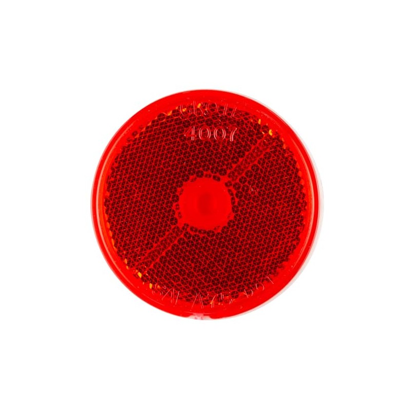 Grote 40072 Round Stick-On Reflector - 2.5", Red