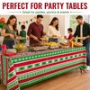 Halloween Plastic Tablecloth Set for Party Tables – 3-Pack Pumpkin,
