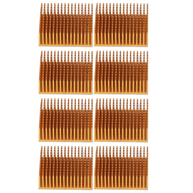 8Pcs Cooling Fins Aluminum Alloy Power Radiator Slotted Heatsink for