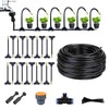 Garden Watering System, Greenhouse Mist Drip Irrigation Kit,65Ft Hanging Plant