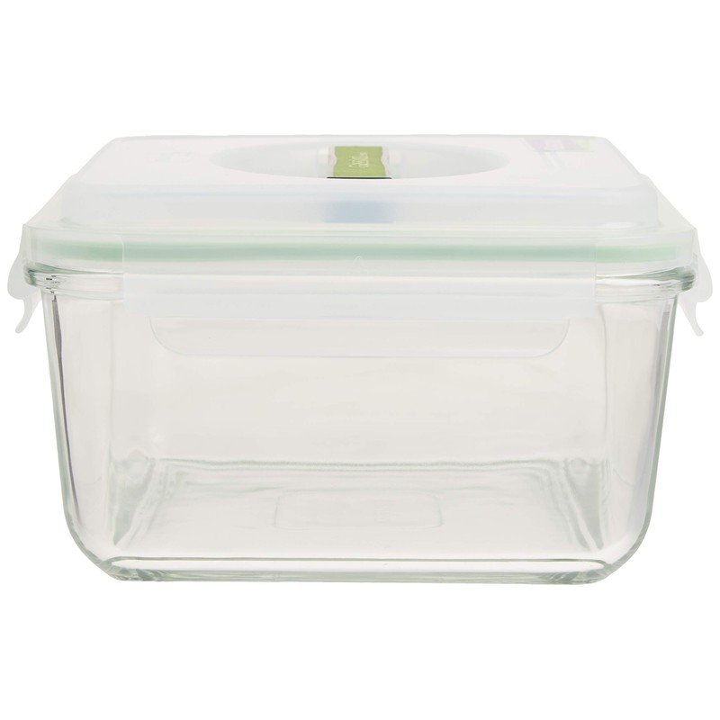 Glasslock 11.4-Cup Rectangle Handy Container,White