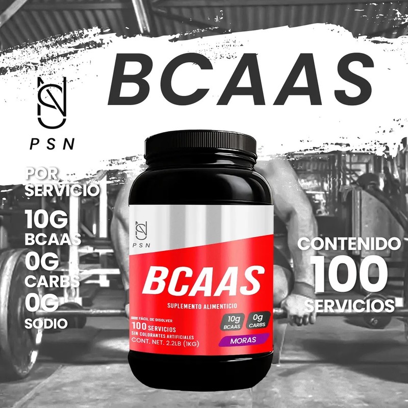 Bcaas Glutamina Aminoácidos Psn 500g Varios Sabores