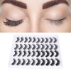 20 Pairs 6D False Eyelashes 4 Styles Long Thick Semi