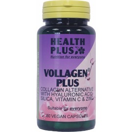 Health Plus Vollagen Plus : Vegan Collagen, Skin, Hair and Joint Supplement : 60 Vegan Capsules, in a Planet-Friendly 99% Recycled Pot