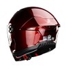 KOV Casco Gainer Cherry Rojo Brillante Integral para Moto Certificado