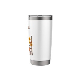 Welcome Fall Cute Garden Gnome Fall Autumn Pumpkin Season Stainless Steel Insulated Tumbler