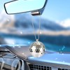 Mirror Disco Ball Hanging Car Accessory - Rear View Mirror