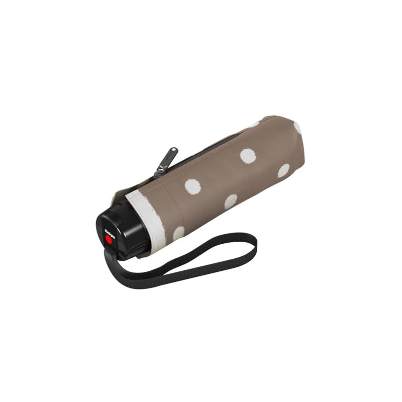Knirps T.020 Small Manual Pocket Umbrella Dot Art Taupe, Dot