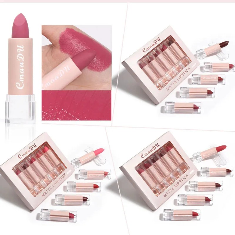 Set De Lápiz Labial Y Brillo Labial Vivid Matte De
