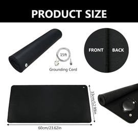 GMHLLES Grounding Mat Earthing Uk,33 * 60CM Earthing Mat,Earthing Sheets,Grounding Mat,Grounding Mat for Improving Sleep,Ground Universal Pad,Health Grounding Mat Mproves Sleep and Balance