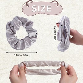 5 Pack Black&Pink Hidden Scrunchie Hair Scrunchies with Zipper, Scrunchies for Women with Secret Storage, Hidden Safe for Keys, Cash, Cards, Valuables