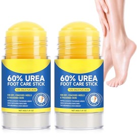 60% Urea Cream Stick with 2% Salicylic Acid, Maximum Strength Urea Foot Cream for Dry Cracked Heels, Dead Skin & Callus Remover, Exfoliating Moisturiz