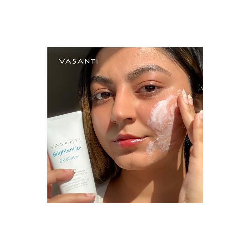 Vasanti Brighten Up! Enzymatic Face Rejuvenator - Powerful Scrub Brightens,