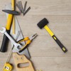 SHINEOFI Rubber Mallet with Rubber Handle Durable Soft Hammer for