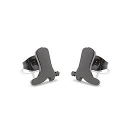 Minimalist Western Cowgirl Boots Stud Earrings for Women Teen Girls Stainless Steel Cowboy Boot Fancy Dress Custome Studs Earring Fashion Jewelry Gifts (Gold)