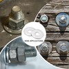 sourcing map 20Pcs M10 Flat Washer, 304 Stainless Steel 10.5mm